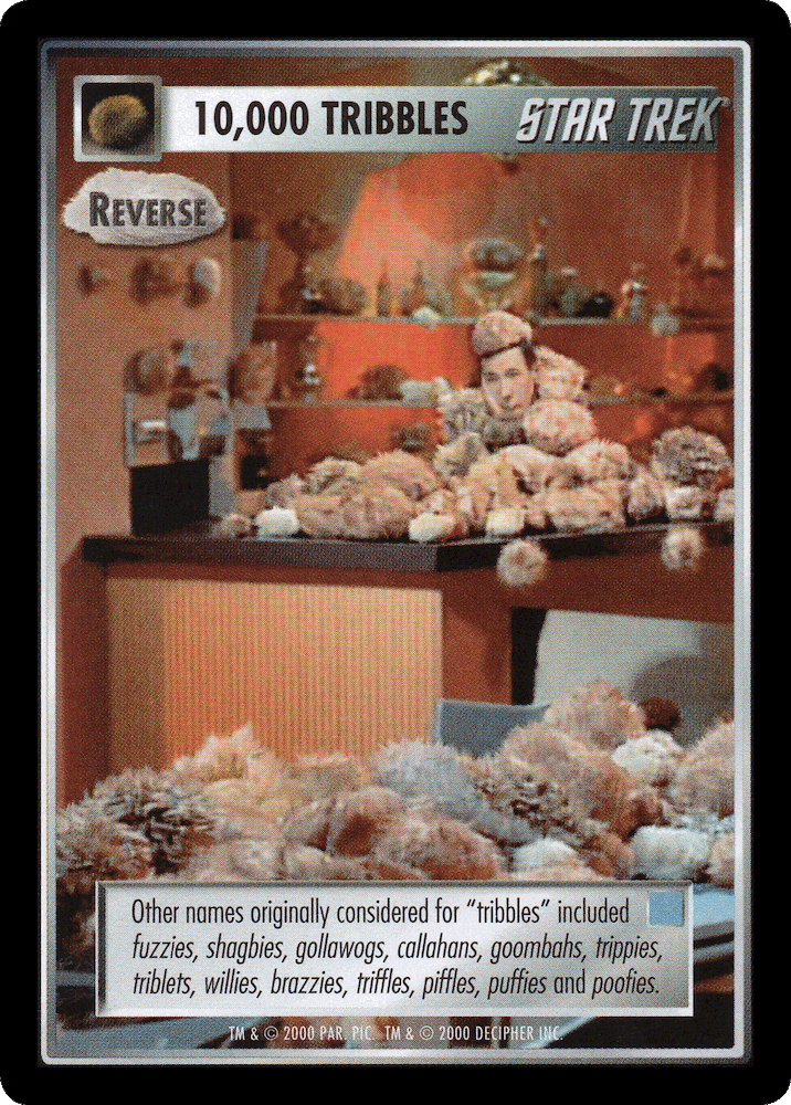 10,000 Tribbles - Reverse (Blue)